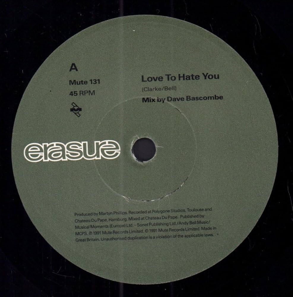 Erasure - Love to Hate You
