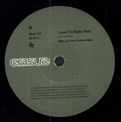 Erasure - Love to Hate You